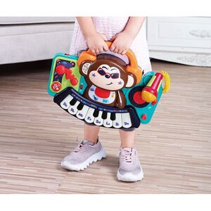 Jucarie interactiva HOLA Pianina Maimutica Dj cu lumini sunete si microfon 037013607, 18 luni+, multicolor Jucarie interactiva HOLA Pianina Maimutica Dj cu lumini sunete si microfon 037013607, 18 luni+, multicolor
