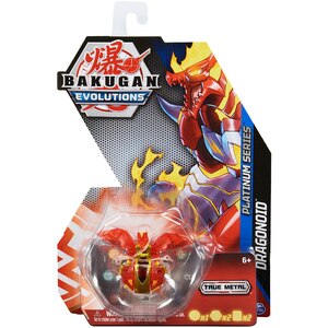 Figurina BAKUGAN Evolutions Diecast Strength Dragonoid 6063485, 6 ani+, rosu-galben Figurina BAKUGAN Evolutions Diecast Strength Dragonoid 6063485, 6 ani+, rosu-galben