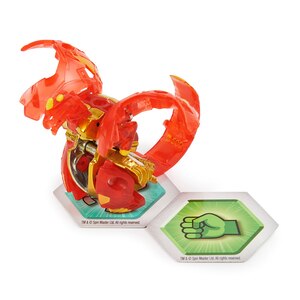 Figurina BAKUGAN Evolutions Diecast Strength Dragonoid 6063485, 6 ani+, rosu-galben Figurina BAKUGAN Evolutions Diecast Strength Dragonoid 6063485, 6 ani+, rosu-galben