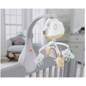 Carusel muzical 2in1 FISHER PRICE Curcubeu MTHBP40O, 0 luni+, alb-gri Carusel muzical 2in1 FISHER PRICE Curcubeu MTHBP40O, 0 luni+, alb-gri