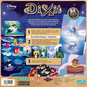 Joc de societate DIXIT Disney DIXDIS01RO, 8 ani+, 3-8 jucatori Joc de societate DIXIT Disney DIXDIS01RO, 8 ani+, 3-8 jucatori