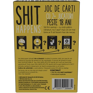 Joc de societate GOLIATH Shit happens SHIT9968RO, 18 ani+, 2 jucatori Joc de societate GOLIATH Shit happens SHIT9968RO, 18 ani+, 2 jucatori