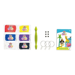 Set plastilina AIR CLAY Atelier cu accesorii 1100029416, 4 ani+, multicolor Set plastilina AIR CLAY Atelier cu accesorii 1100029416, 4 ani+, multicolor