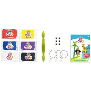 Set plastilina AIR CLAY Atelier de sculptat 1100029417, 4 ani+, multicolor Set plastilina AIR CLAY Atelier de sculptat 1100029417, 4 ani+, multicolor