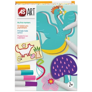 Set pentru desen AS GAMES Art - Primele mele carioci 21062, 4 ani+, multicolor Set pentru desen AS GAMES Art - Primele mele carioci 21062, 4 ani+, multicolor