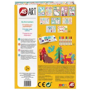 Set pentru desen AS GAMES Art - Primele mele carioci 21062, 4 ani+, multicolor Set pentru desen AS GAMES Art - Primele mele carioci 21062, 4 ani+, multicolor
