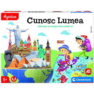 Joc educativ AS GAMES Agerino - Cunosc lumea 50744, 6 ani+, 2-4 jucatori Joc educativ AS GAMES Agerino - Cunosc lumea 50744, 6 ani+, 2-4 jucatori