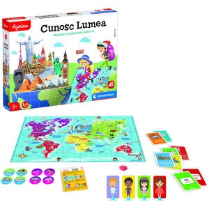 Joc educativ AS GAMES Agerino - Cunosc lumea 50744, 6 ani+, 2-4 jucatori Joc educativ AS GAMES Agerino - Cunosc lumea 50744, 6 ani+, 2-4 jucatori