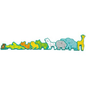 Puzzle 2in1 HAPE Alfabet si animale E1627, 3 ani+, 26 piese Puzzle 2in1 HAPE Alfabet si animale E1627, 3 ani+, 26 piese