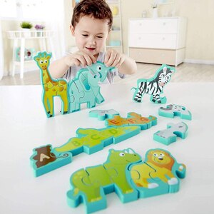 Puzzle 2in1 HAPE Alfabet si animale E1627, 3 ani+, 26 piese Puzzle 2in1 HAPE Alfabet si animale E1627, 3 ani+, 26 piese
