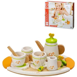 Jucarie de rol HAPE Set ceai E3124, 3 ani+, alb-verde Jucarie de rol HAPE Set ceai E3124, 3 ani+, alb-verde