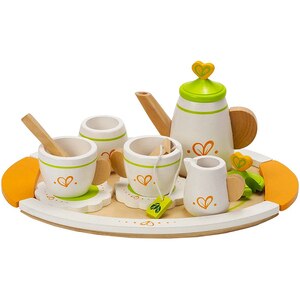 Jucarie de rol HAPE Set ceai E3124, 3 ani+, alb-verde Jucarie de rol HAPE Set ceai E3124, 3 ani+, alb-verde