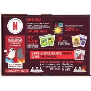 Joc de societate EXPLODING KITTENS Bine vs Rau EKIEK12, 7 ani+, 2-5 jucatori Joc de societate EXPLODING KITTENS Bine vs Rau EKIEK12, 7 ani+, 2-5 jucatori