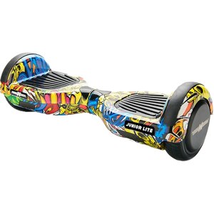 Hoverboard FREEWHEEL Junior Lite, 6.5 inch, viteza 12 km/h, motor 2 x 200W Brushless, graffiti galben Hoverboard FREEWHEEL Junior Lite, 6.5 inch, viteza 12 km/h, motor 2 x 200W Brushless, graffiti galben
