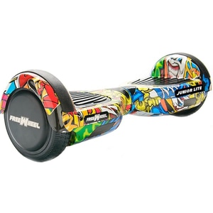 Hoverboard FREEWHEEL Junior Lite, 6.5 inch, viteza 12 km/h, motor 2 x 200W Brushless, graffiti galben Hoverboard FREEWHEEL Junior Lite, 6.5 inch, viteza 12 km/h, motor 2 x 200W Brushless, graffiti galben