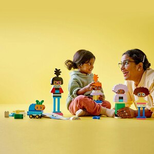 LEGO DUPLO: Oameni construibili cu emotii mari 10423, 3 ani+, 71 piese LEGO DUPLO: Oameni construibili cu emotii mari 10423, 3 ani+, 71 piese