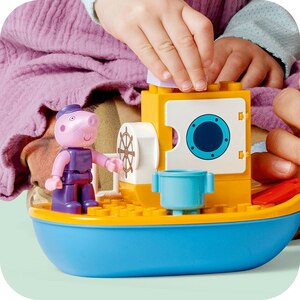 LEGO DUPLO: Excursia cu barca a Purcelusei Peppa 10432, 2 ani+, 23 piese LEGO DUPLO: Excursia cu barca a Purcelusei Peppa 10432, 2 ani+, 23 piese
