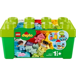 LEGO DUPLO: Cutie in forma de caramida 10913, 18 luni+, 65 piese LEGO DUPLO: Cutie in forma de caramida 10913, 18 luni+, 65 piese