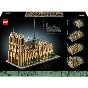 LEGO Architecture: Notre-Dame de Paris 21061, 18 ani+, 4383 piese LEGO Architecture: Notre-Dame de Paris 21061, 18 ani+, 4383 piese