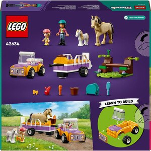 LEGO Friends: Remorca cu cal si ponei 42634, 4 ani+, 105 piese LEGO Friends: Remorca cu cal si ponei 42634, 4 ani+, 105 piese