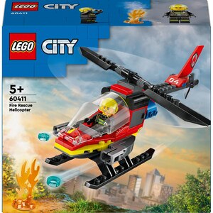 LEGO City: Elicopter de pompieri 60411, 5 ani+, 85 piese LEGO City: Elicopter de pompieri 60411, 5 ani+, 85 piese