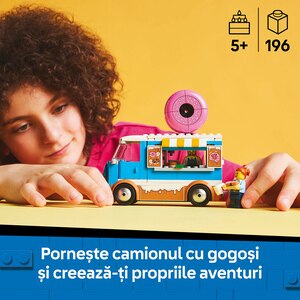 LEGO City: Furgoneta de gogosi 60452, 5 ani+, 196 piese LEGO City: Furgoneta de gogosi 60452, 5 ani+, 196 piese