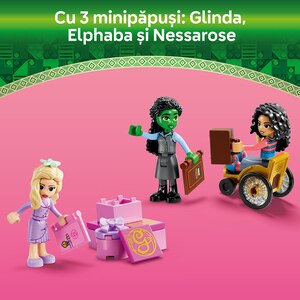 LEGO Wicked: Glinda Elphaba si Nessarose la Universitatea Shiz 75681, 7 ani+, 304 piese LEGO Wicked: Glinda Elphaba si Nessarose la Universitatea Shiz 75681, 7 ani+, 304 piese
