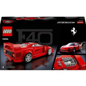 LEGO Speed Champions: Supermasina Ferrari F40 76934, 9 ani+, 318 piese LEGO Speed Champions: Supermasina Ferrari F40 76934, 9 ani+, 318 piese