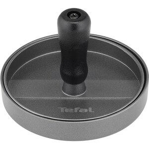 Presa burger TEFAL K1851134, 12 cm, aluminiu, gri-negru Presa burger TEFAL K1851134, 12 cm, aluminiu, gri-negru
