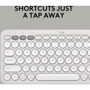Tastatura Wireless LOGITECH Pebble Keys 2 K380s Multi-Device, Bluetooth, Layout US INT, alb Tastatura Wireless LOGITECH Pebble Keys 2 K380s Multi-Device, Bluetooth, Layout US INT, alb