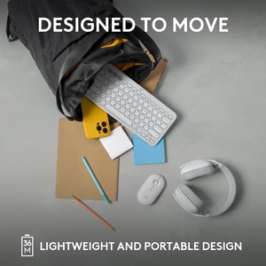 Tastatura Wireless LOGITECH Pebble Keys 2 K380s Multi-Device, Bluetooth, Layout US INT, alb Tastatura Wireless LOGITECH Pebble Keys 2 K380s Multi-Device, Bluetooth, Layout US INT, alb