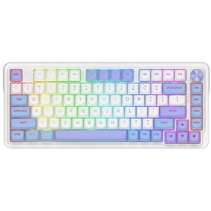Tastatura Gaming Wireless REDRAGON Cyrus Pro, Bluetooth, USB, Layout US, alb Tastatura Gaming Wireless REDRAGON Cyrus Pro, Bluetooth, USB, Layout US, alb
