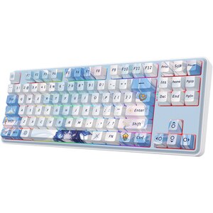 Tastatura Gaming Wireless mecanica REDRAGON Star Blade K707 Pro, Bluetooth, USB, Layout US, alb Tastatura Gaming Wireless mecanica REDRAGON Star Blade K707 Pro, Bluetooth, USB, Layout US, alb