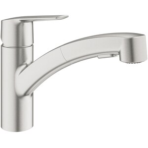 Baterie bucatarie GROHE Start, extractibil, alama sanitara, inox Baterie bucatarie GROHE Start, extractibil, alama sanitara, inox