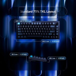 Tastatura Gaming mecanica KEYCHRON J2 HE 8K, switch-uri magnetice TMR, USB, Layout US, negru Tastatura Gaming mecanica KEYCHRON J2 HE 8K, switch-uri magnetice TMR, USB, Layout US, negru