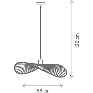 Lustra KLAUSEN Elite SP1 KL111135, E27, natur Lustra KLAUSEN Elite SP1 KL111135, E27, natur