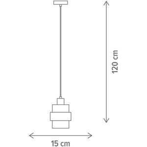 Pendul KLAUSEN Glamy SP1 KL111155, E27, IP20, auriu Pendul KLAUSEN Glamy SP1 KL111155, E27, IP20, auriu