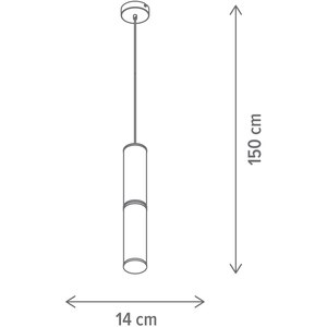 Pendul LED KLAUSEN Ardor SP2 KL142106, 26W, 1000lm, alb-negru Pendul LED KLAUSEN Ardor SP2 KL142106, 26W, 1000lm, alb-negru
