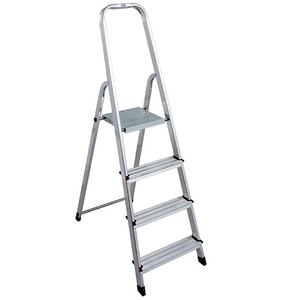 Scara cu platforma KRAUSE Corda, 4 trepte, 3.5 m, aluminiu Scara cu platforma KRAUSE Corda, 4 trepte, 3.5 m, aluminiu