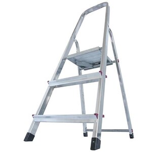 Scara cu platforma KRAUSE Corda, 3 trepte, 2.5 m, aluminiu Scara cu platforma KRAUSE Corda, 3 trepte, 2.5 m, aluminiu