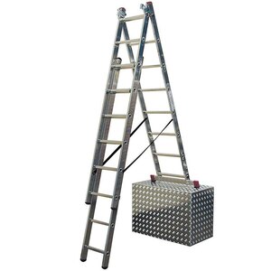Scara culisanta KRAUSE Corda, 18 trepte, 4.5 m, aluminiu Scara culisanta KRAUSE Corda, 18 trepte, 4.5 m, aluminiu