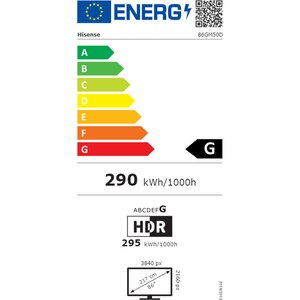 Display profesional HISENSE 86GM50D, 86", 4K UHD, 60Hz, Wi-Fi, Boxe, negru Display profesional HISENSE 86GM50D, 86", 4K UHD, 60Hz, Wi-Fi, Boxe, negru
