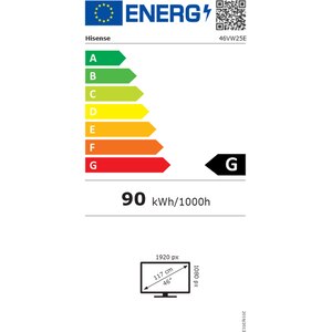Display profesional HISENSE 46VW25E, 46", Full HD, 60Hz, negru Display profesional HISENSE 46VW25E, 46", Full HD, 60Hz, negru