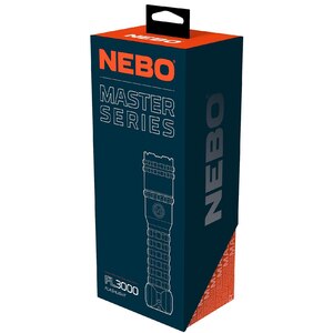 Lanterna NEBO Master Series FL3001, 3000 lumeni, acumulator, portocaliu Lanterna NEBO Master Series FL3001, 3000 lumeni, acumulator, portocaliu