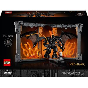 LEGO Icons: Stapanul inelelor - Diorama pentru biblioteca cu un Balrog 10367, 18 ani+, 1201 piese LEGO Icons: Stapanul inelelor - Diorama pentru biblioteca cu un Balrog 10367, 18 ani+, 1201 piese