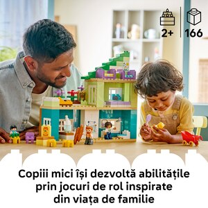LEGO DUPLO: Town - Casa moderna de familie 3in1 10470, 2 ani+, 166 piese LEGO DUPLO: Town - Casa moderna de familie 3in1 10470, 2 ani+, 166 piese