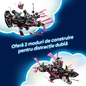LEGO DREAMZzz: Submarin-rechin de cosmar 71500, 9 ani+, 1413 piese LEGO DREAMZzz: Submarin-rechin de cosmar 71500, 9 ani+, 1413 piese
