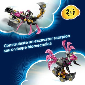 LEGO DREAMZzz: Excavator scorpion de cosmar 71513, 7 ani+, 505 piese LEGO DREAMZzz: Excavator scorpion de cosmar 71513, 7 ani+, 505 piese