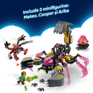 LEGO DREAMZzz: Excavator scorpion de cosmar 71513, 7 ani+, 505 piese LEGO DREAMZzz: Excavator scorpion de cosmar 71513, 7 ani+, 505 piese