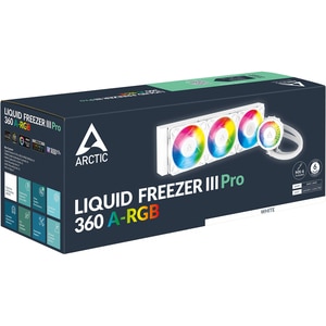 Cooler procesor cu racire lichida ARCTIC COOLING Liquid Freezer III Pro 360 A-RGB White, 3x120mm, ACFRE00188A Cooler procesor cu racire lichida ARCTIC COOLING Liquid Freezer III Pro 360 A-RGB White, 3x120mm, ACFRE00188A